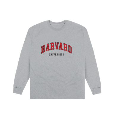 Harvard University Script Heather Grey Sweatshirt